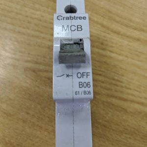 Crabtree MCB B06 61/BO6 BS EN 60898 USED