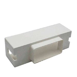 20 X Verplas FDADA204 Rectangular Double Airbrick Adapter 204mm X 60mm White
