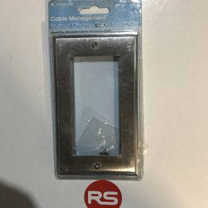 brushed chrome cable faceplate
