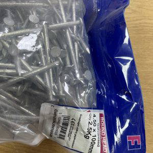 Forgefix Round Head Nail Galvanised 100Mm Bag Of 2.5Kg