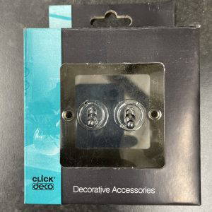 Click 2 Gang 2 Way Toggle Switch Victorian Polished Chrome VPCH422