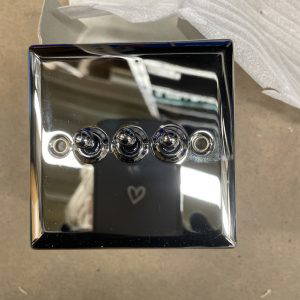 3 Gang 2 Way Toggle Switch Polish Chrome VX1150APC