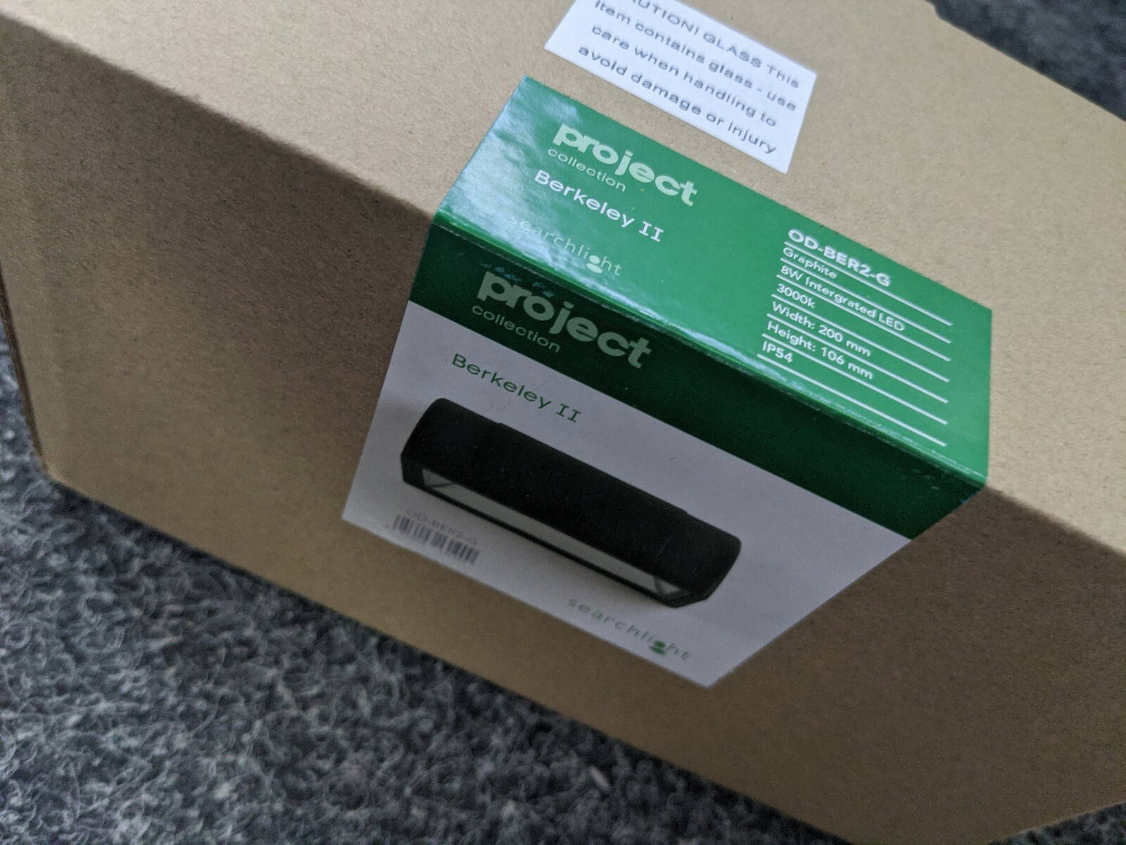 BERKELEY II GRAPHITE OD-BER2-G OUTDOOR WALL LIGHT SEARCHLIGHT - Image 2