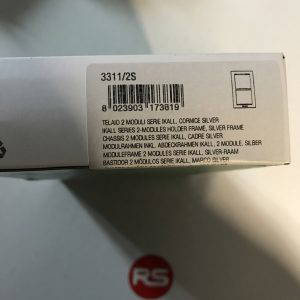 Comelit 3311/2s  IKAL series 2 module holder silver finish