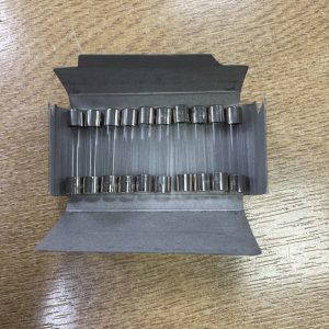 10x Slow Blow 1.25mal Glass Fuses