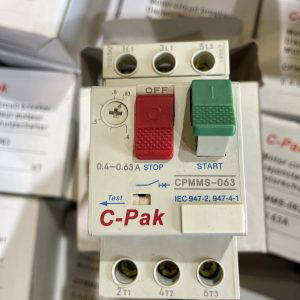 Motor Circuit Breaker 0.4 - 0.63 Amp C-PAK  CPMMS-063 Start Stop Switch