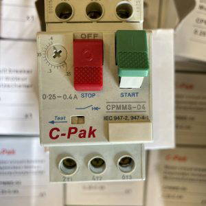 Motor Circuit Breaker 0.4 - 0.25 Amp C-PAK  CPMMS-04 Stop Start Switch