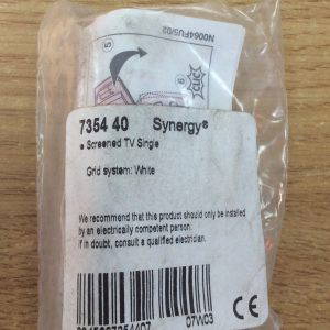 Legrand Synergy Screened TV Single Grid System White NEW 7354 40