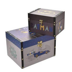 Official DC Comics Batman Retro Comic Print Storage Boxes (Set of 2) Cases Kids