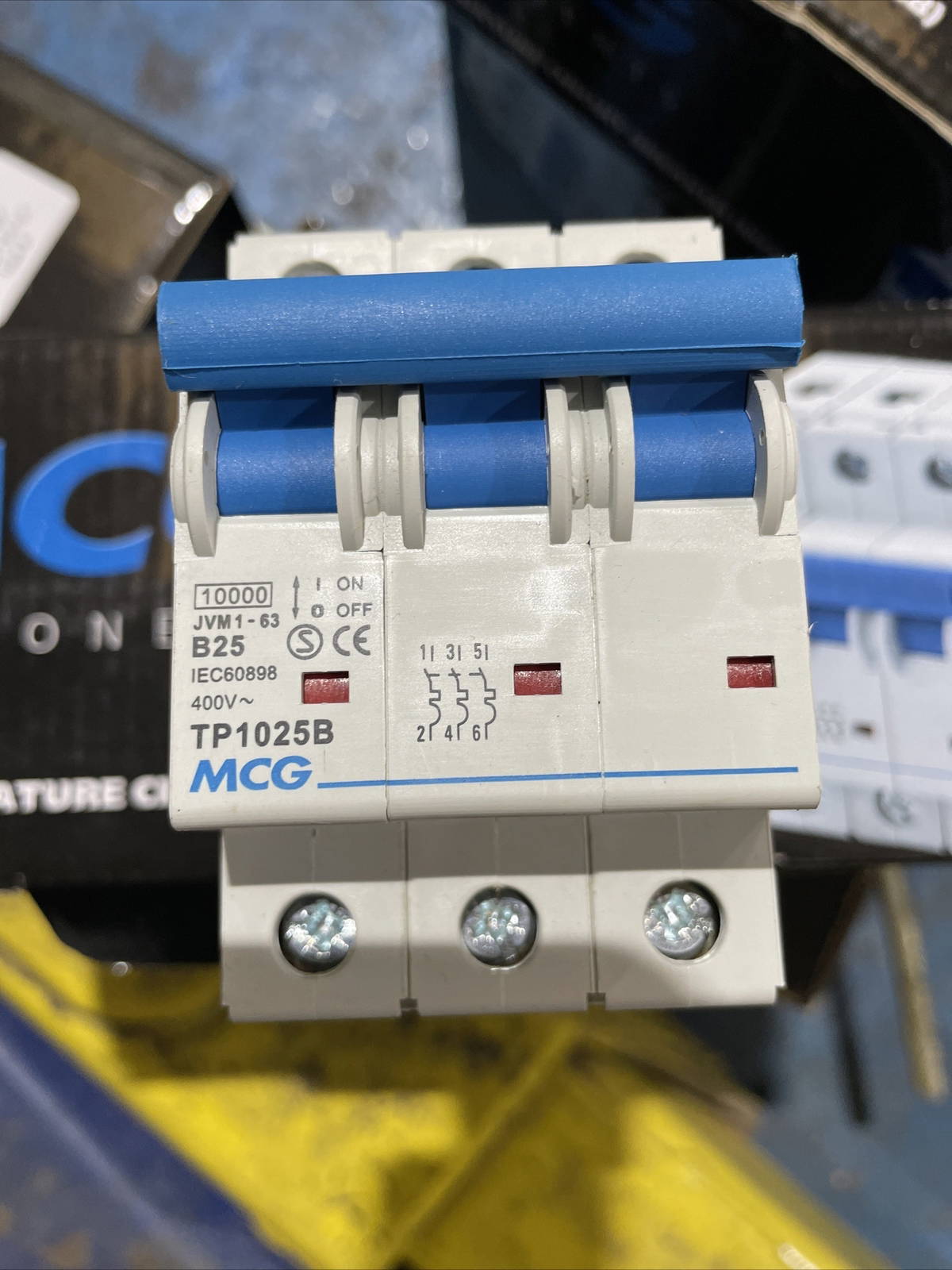 MCG B25 Three Pole MCB Breaker