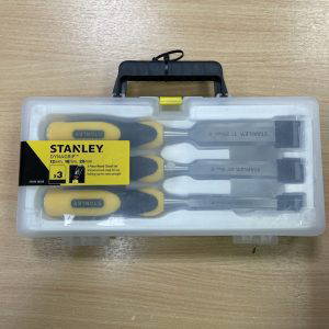 Stanley Dynagrip Chisel Set 12, 18 & 25 Mm With Striking Cap
