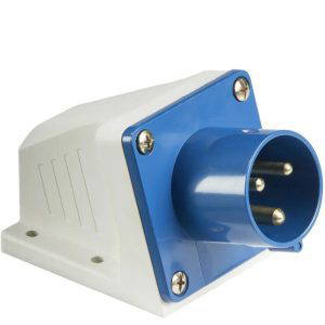 16A 3 Pin 2P+E Industrial Site Caravan Appliance Inlet Knightsbridge IN0021