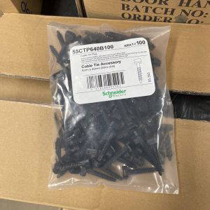 Cable Tie Black Masonry Mounts 40mm Length Fixings Wall Plug Base Bag Of 100