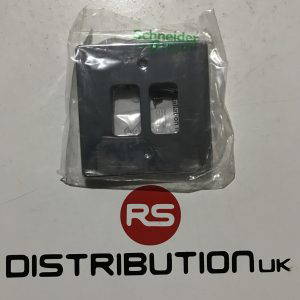 schneider GUGL02PC 2 module grid plate polished chrome