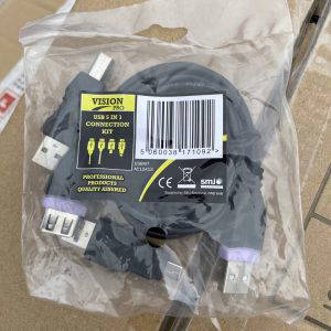 USB KIT USB 5-in-1 Connection Kit - Mini-B Micro-B B-Type Micro AB & Cable(A4