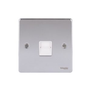 Ultimate Low profile - data/telephone socket - secondary - chrome GU7562WPC