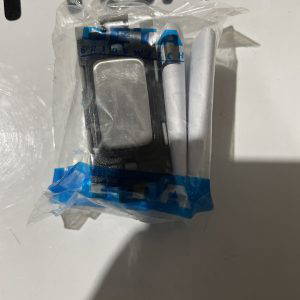 Deta G3514SCB 20a dp grid switch satin chrome black