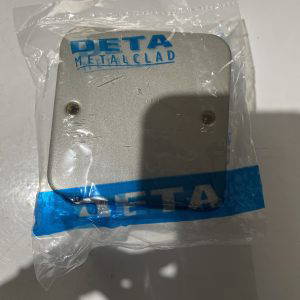 Deta metal clad 1gang blank plate with back box