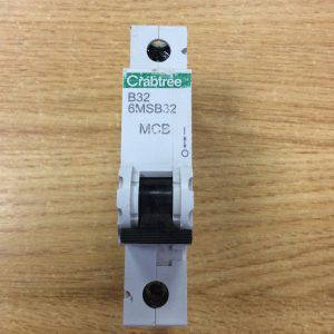 Crabtree B32 6MSB32 MCB CIRCUIT BREAKER BS EN 60898