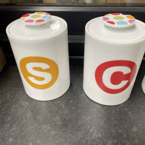 Sugar  Coffee Storage Jars Fairmont & Main