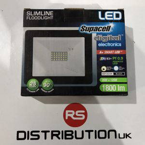 Advanced Slimline LED Flood Light Supacell Digital Electronics 20W/120W/1800 Lum