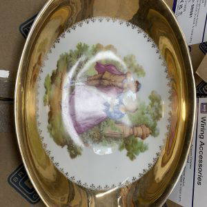 Vintage Limoges France Courting Couple Dish 26cm
