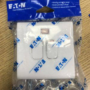 Eaton MEM C221NWH 13a switch fused spur with led