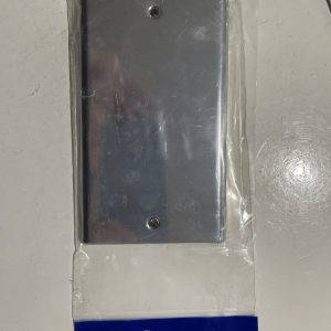 Deta SD1201CH two gang blank plate chrome