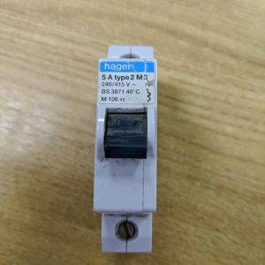 Hager 5A type 2 M3 240/414V BS 3871 M106 USED