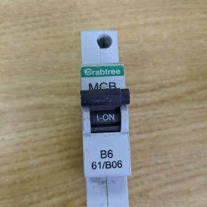 Crabtree MCB B6 61/BO6 USED