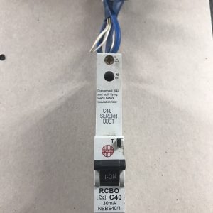 Wylex RCBO C40 30ma Circuit Breaker Used