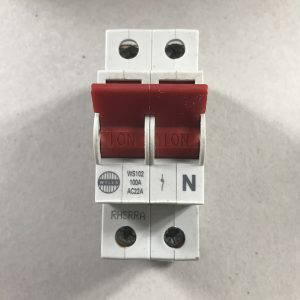 Wylex WS102 100A Double Pole Main Switch Isolator