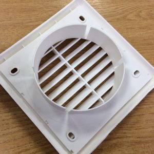 Fan Grill Cover For Extractor Fan Universal Fit New White 4” Inch PACK OF 2