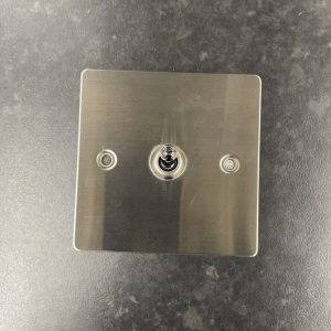 Volex Intermediate Toggle Switch Stainless Steel Brushed 91053-0001