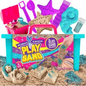 Girlzone Mermaid Treasure Play Sand Kit Gift Birthday Christmas