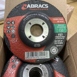 ABRACS STONE Grinding CUTTING DISC 115MM X 22MM - 10 Pack