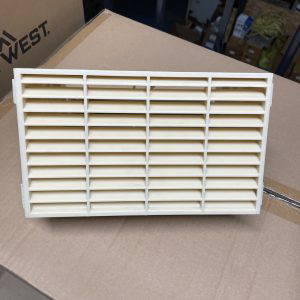 220x90 Double Airbrick Adapter With Grill- Beige