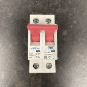 BG British General CUSW100 100A Double Pole Main Switch Isolator